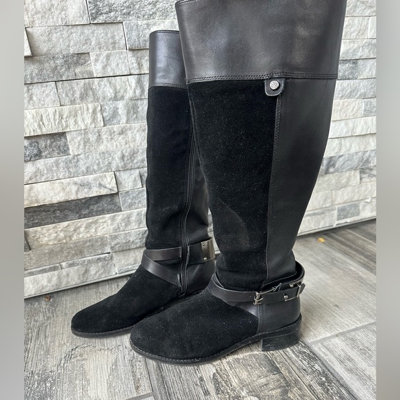 Vince Camuto Jaran leather suede riding boots Size 6.5 - Picture 4 of 16